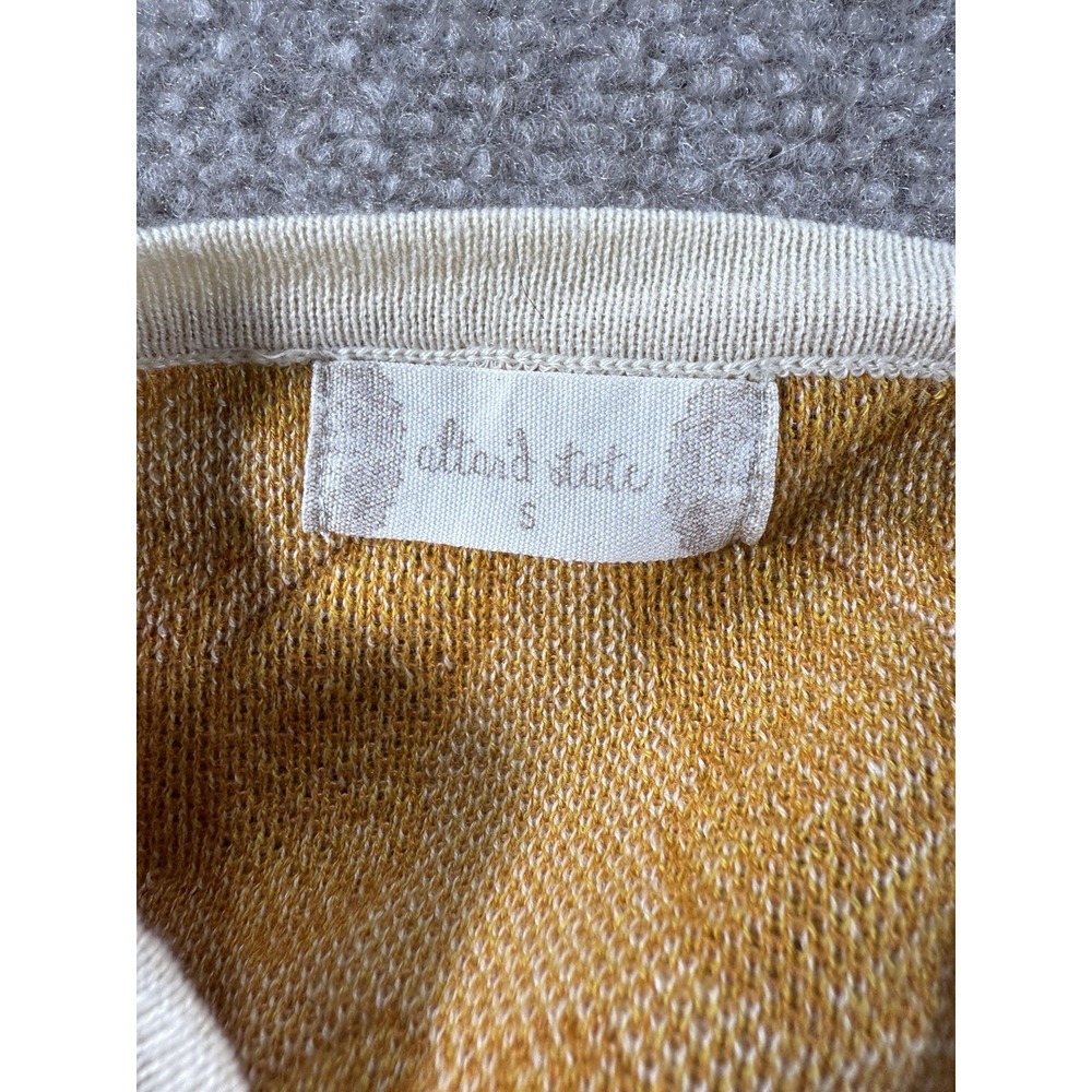 Altar'd State Small Knit Halter Mini Dress Yellow Butterfly Print Boho Retro - Picture 3 of 7